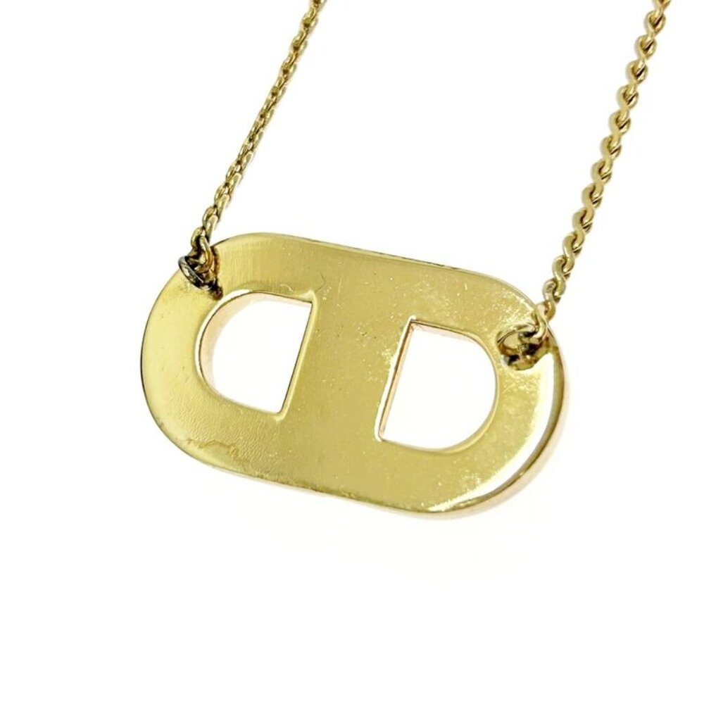 Christian Dior GP CD Logo Necklace Gold Necklace - Picture 5 of 7